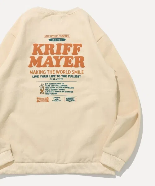 Свитшот детский KRIFF MAYER с принтом, полиэстер, натуральный