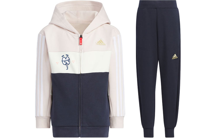 Adidas Повседневная спортивная одежда Year Of The Dragon CNY серия FW23 светло-фиолетовый розовый детский — фото 3