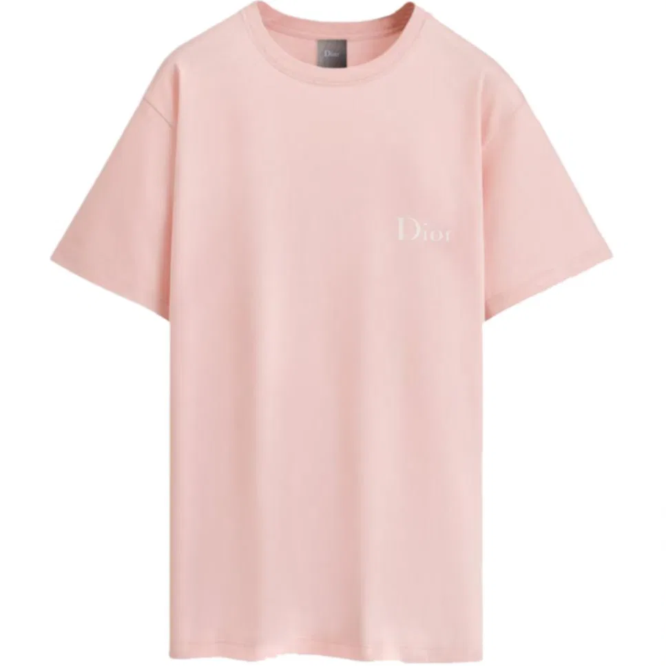 Футболка мужская Pink, круглый вырез, прямой крой DIOR