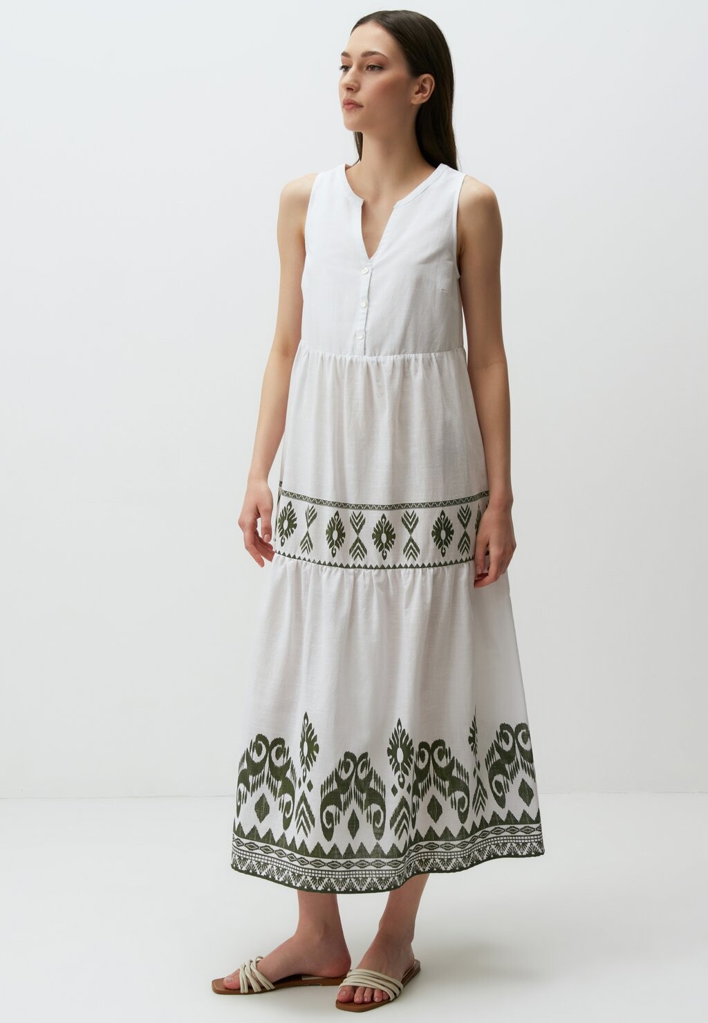 

Летнее платье SLEEVELESS ETHNIC PATTERNED Jimmy Key, белый