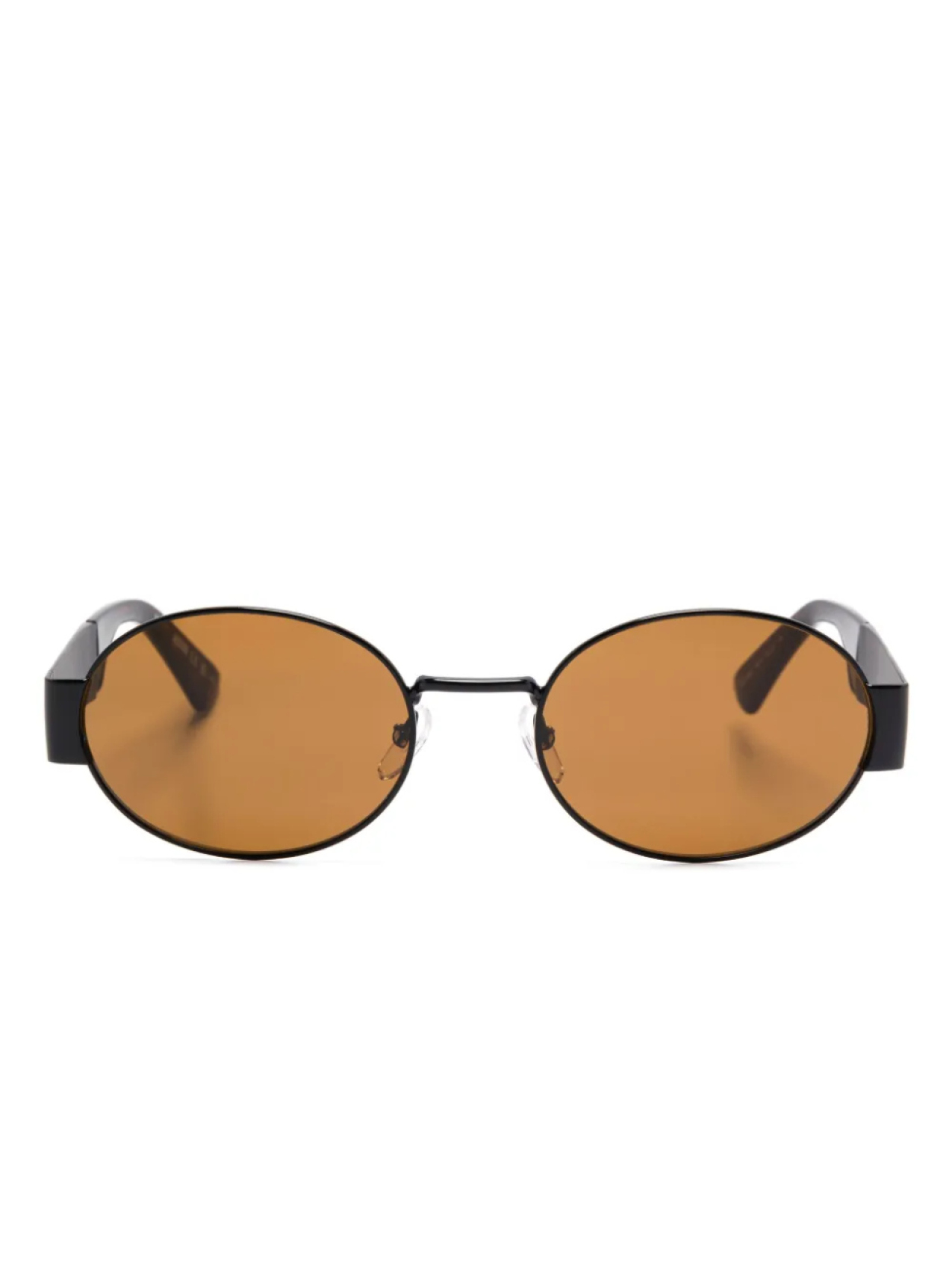 

Солнцезащитные очки в овальной оправе Moschino Eyewear, черный