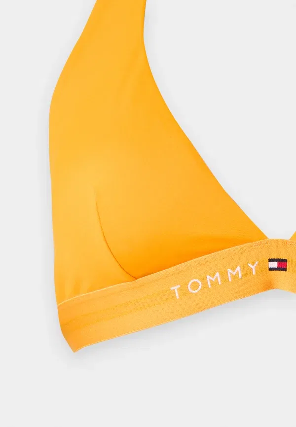 Топ-халтер от бикини Tommy Hilfiger, оранжевый флеш — фото 3