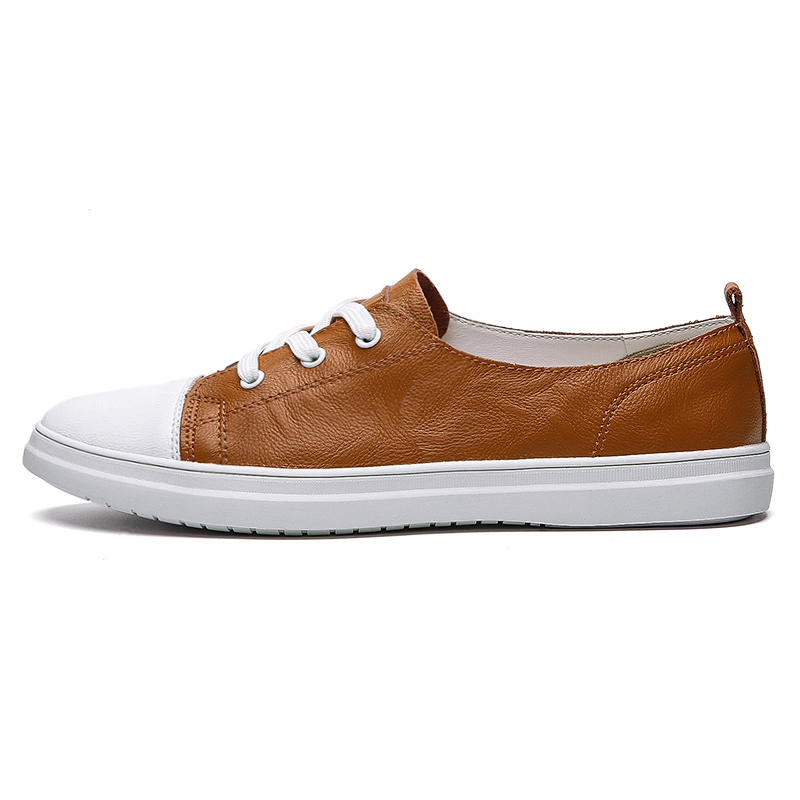 

Dunnu Мужские повседневные кроссовки низкие бело-землянисто-желтые, цвет Earth Yellow