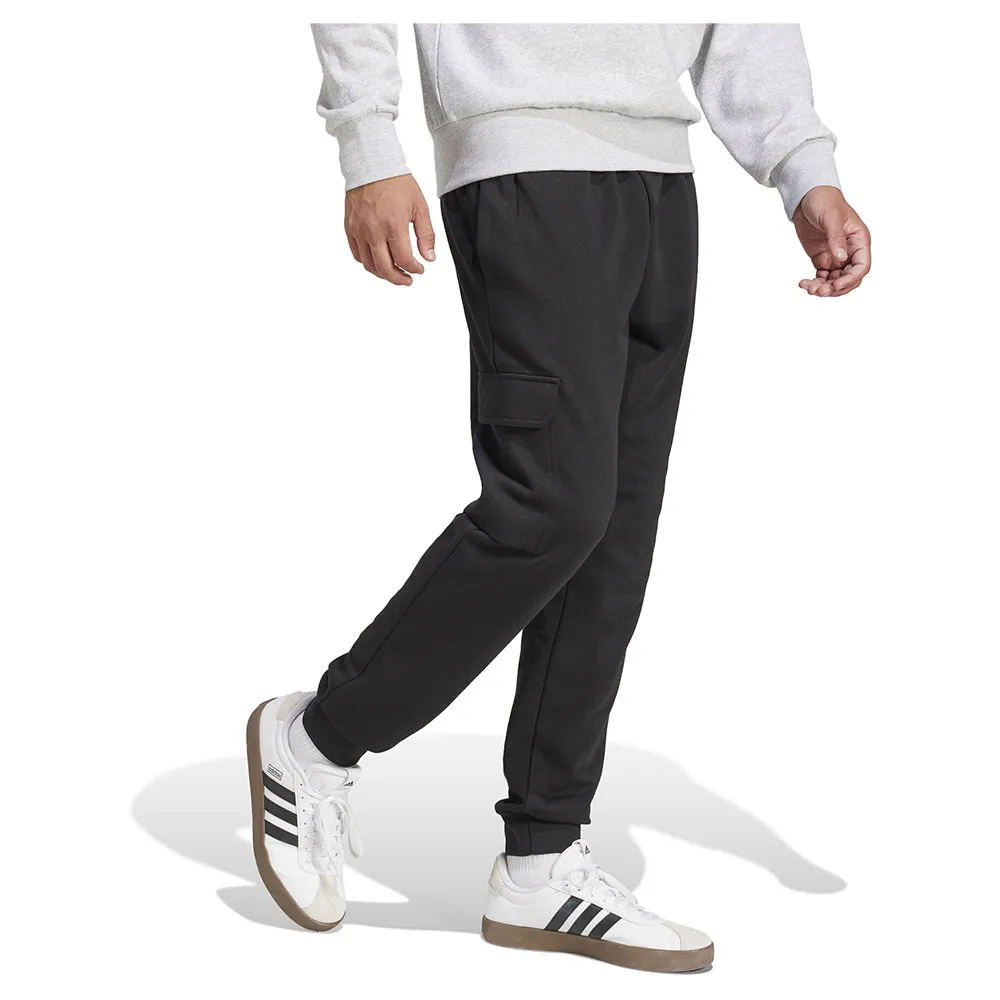 Джоггеры adidas Essentials Feelcozy Fleece Cargo, черный — фото 4