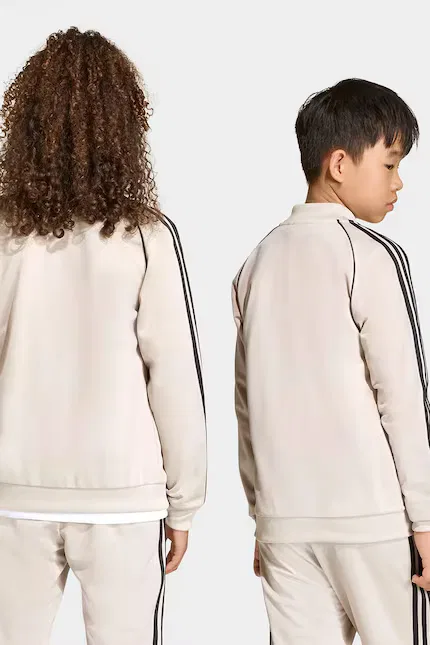 Худи детское с капюшоном Adidas Originals, бежевый — фото 3