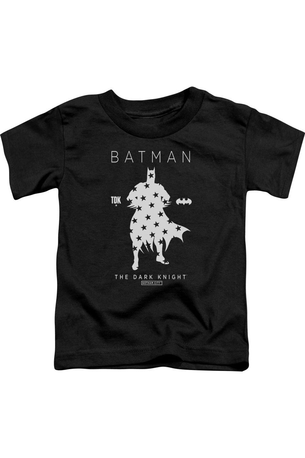 

Футболка с силуэтом звезды Batman для малышей с коротким рукавом Gildan, черный