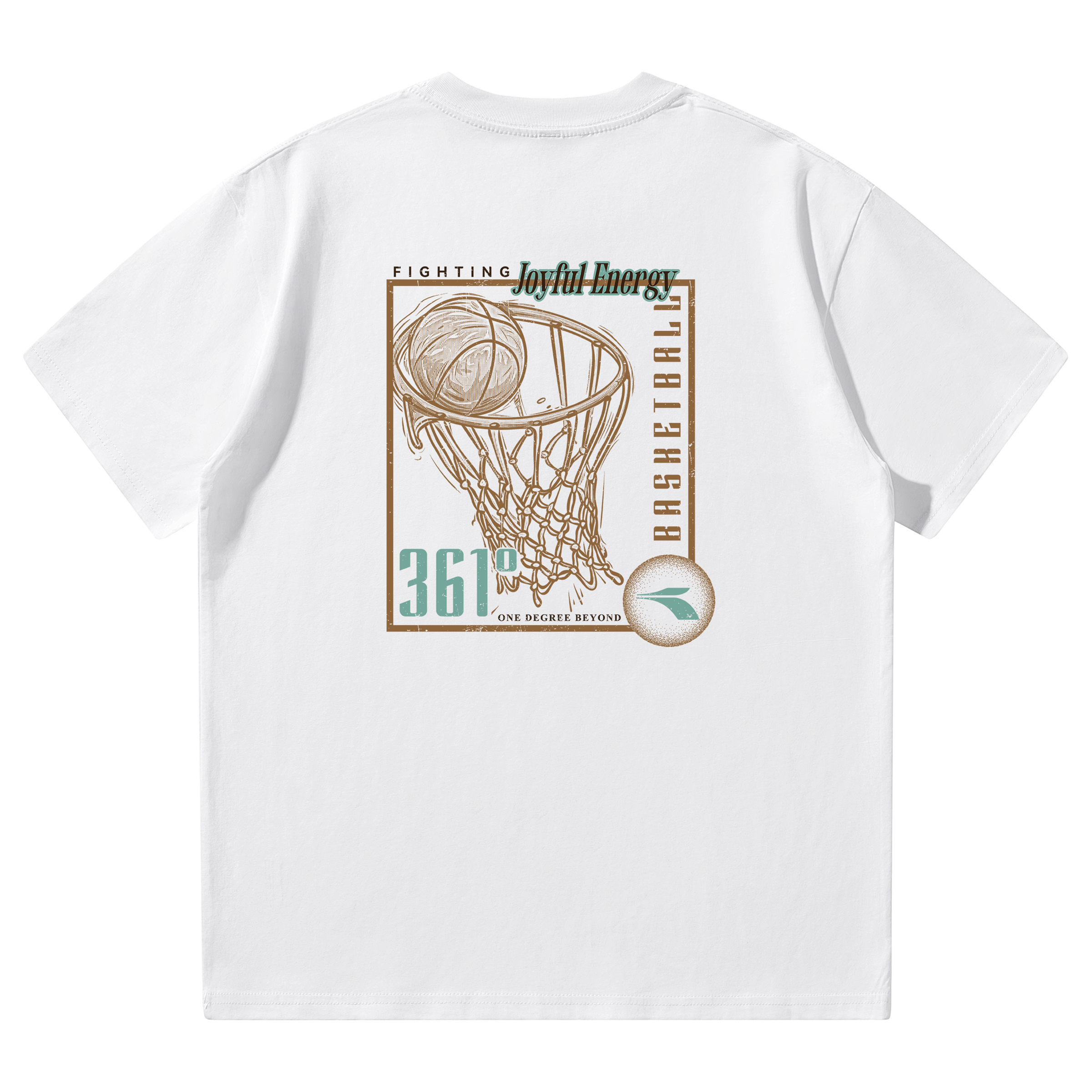 

361° Футболка Unisex White Crew Neck Moderate Straight Fit