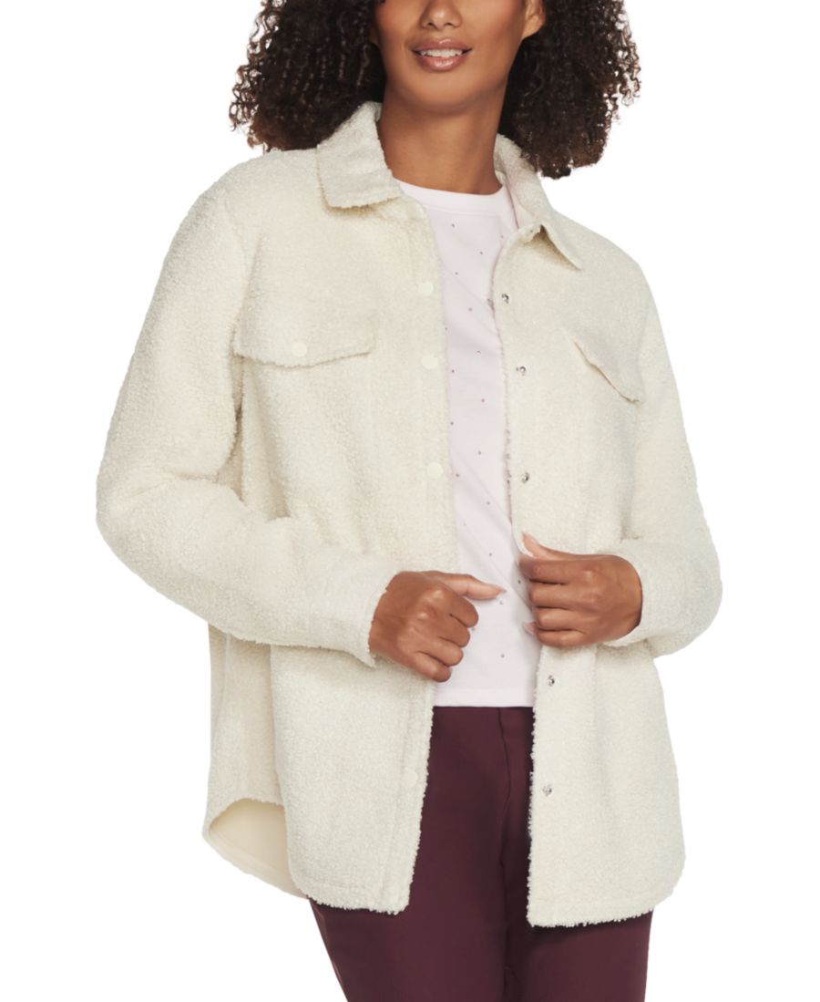 

Женская куртка GoWalk Sherpa Shacket Skechers, Jet Stream