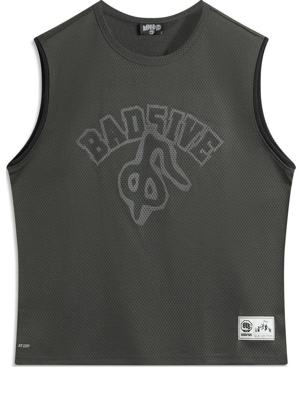 

Топ Li-Ning BadFive Graphic Tank 'Washed Black' AVSU739-1, черный