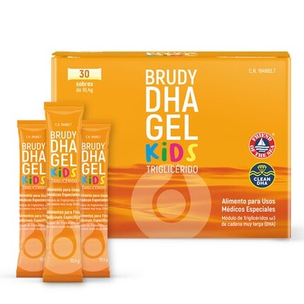 

Brudy DHA гель для детей, 30 палочек