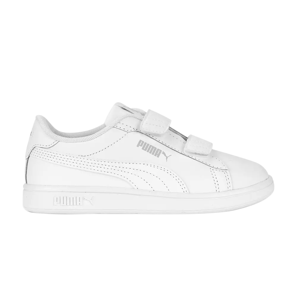 

Кроссовки Smash 3.0 Leather Velcro Little Kid Puma, белый