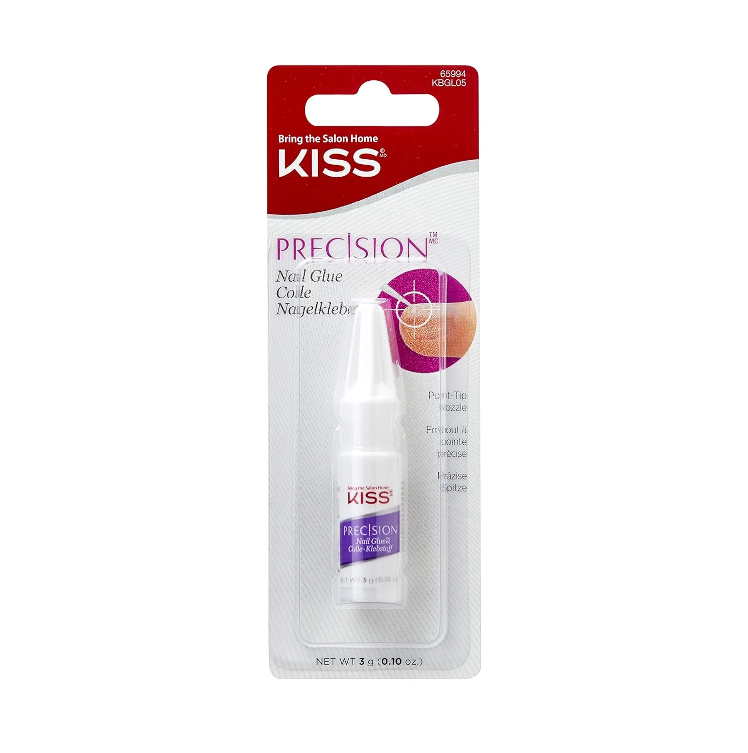Клей для ногтей «Precision» с дозирующим шприцем от KISS Kiss