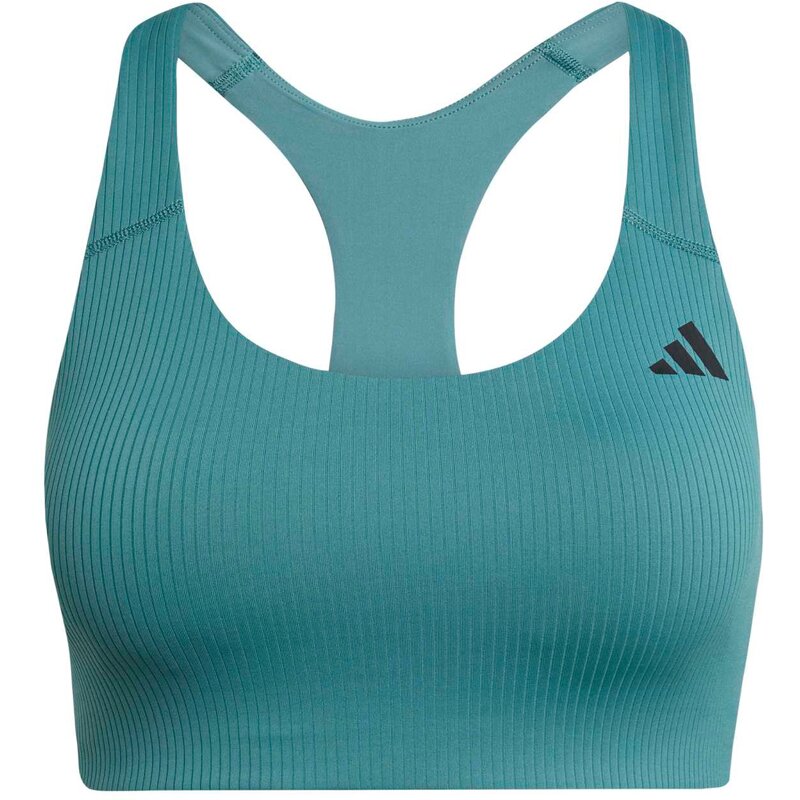 

Бюстгальтер Powerimpact Rib Training со средней поддержкой Adidas, цвет pretea