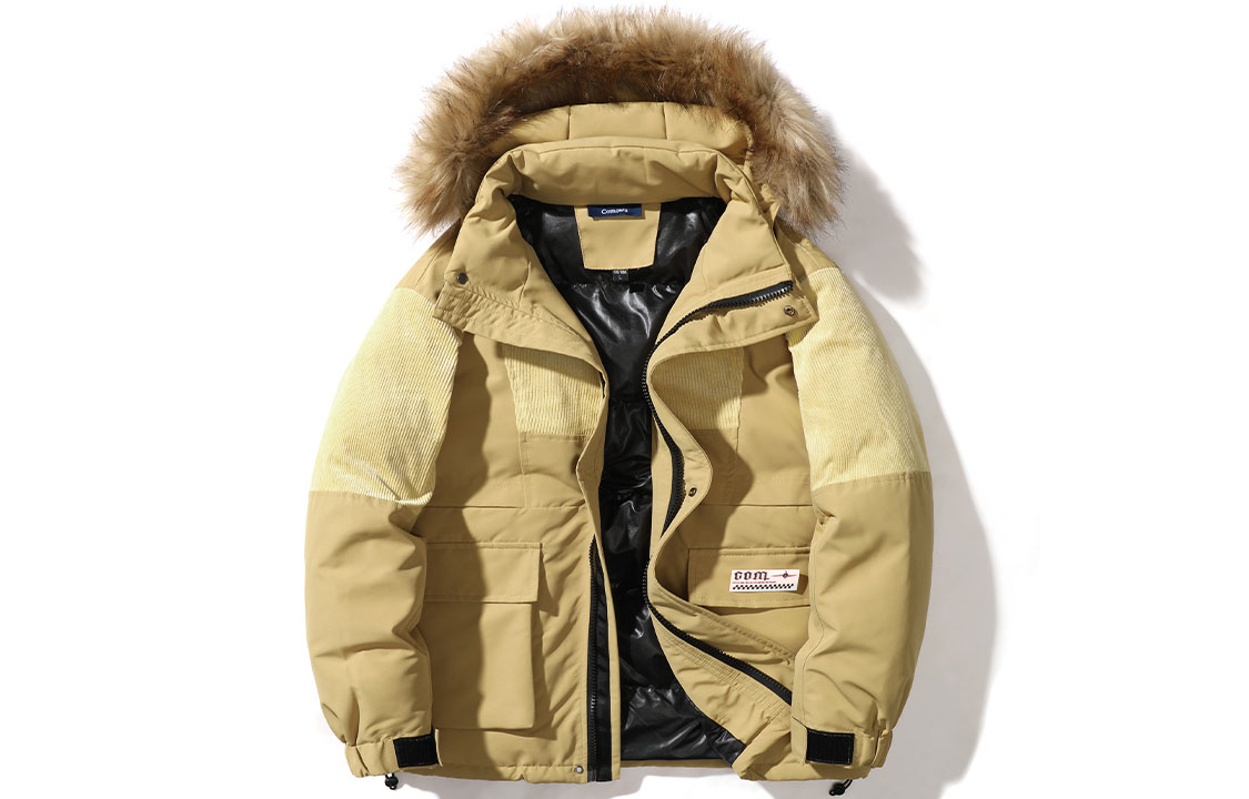 

COMOWA Пуховик Unisex, Khaki[Detachable Hooded]