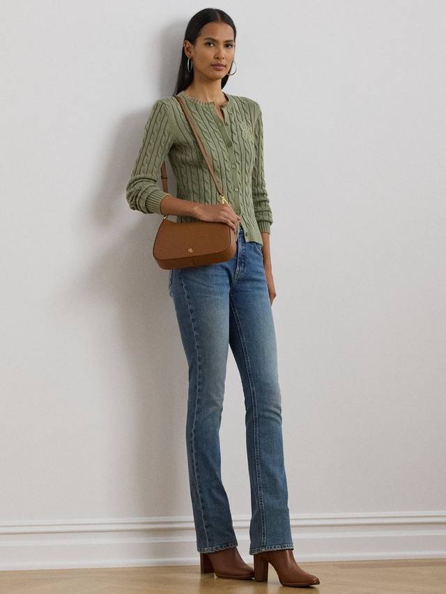 

Кардиган ручной вязки из хлопка ralhan Ralph Lauren, цвет Sage Green