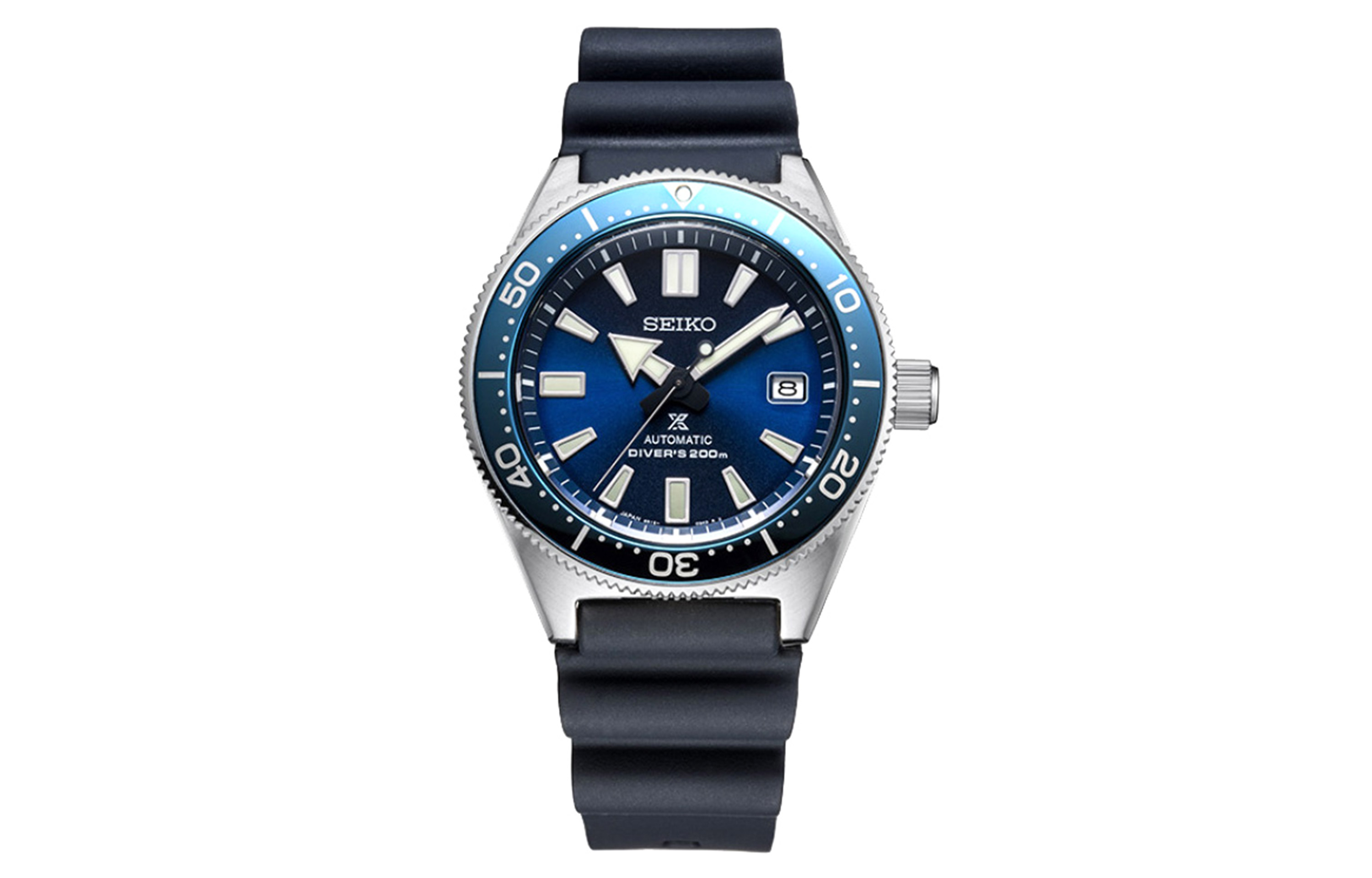 

SEIKO Часы Mechanical Movement Resin Strap Watch Men's Watch Blue Dial SPB053J1, Deep Sea Blue Watch Dial