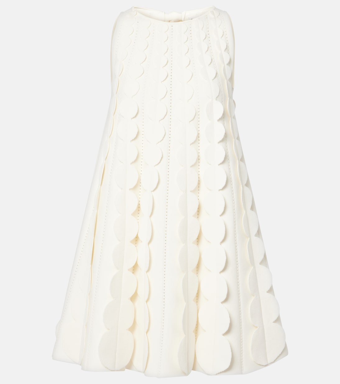 

Платье миди с абстрактным принтом мазок кисти Oscar de la Renta, слоновая кость