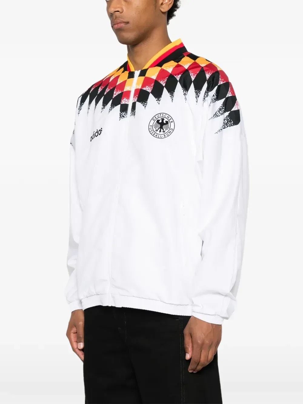 Куртка с вышитым логотипом Adidas, белый — фото 3