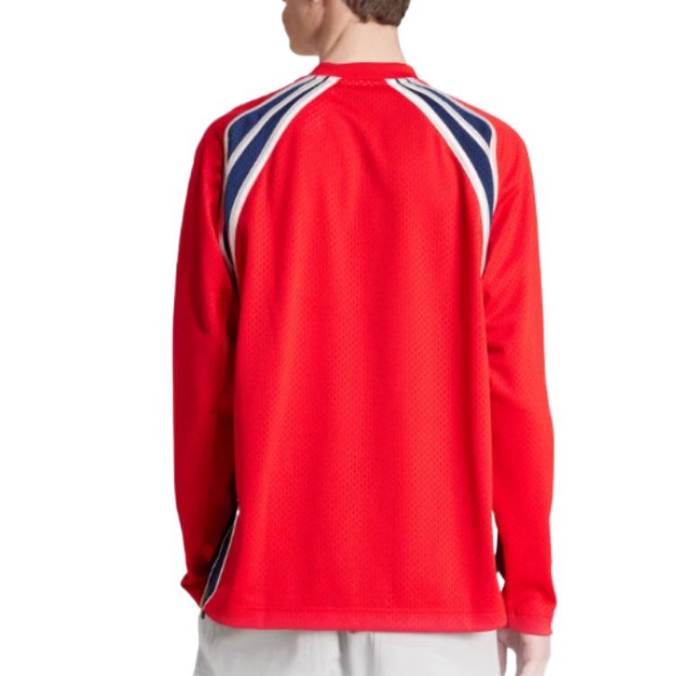 Футболка Adidas Mesh с длинным рукавом Adidas Originals, Light Scarlet — фото 4