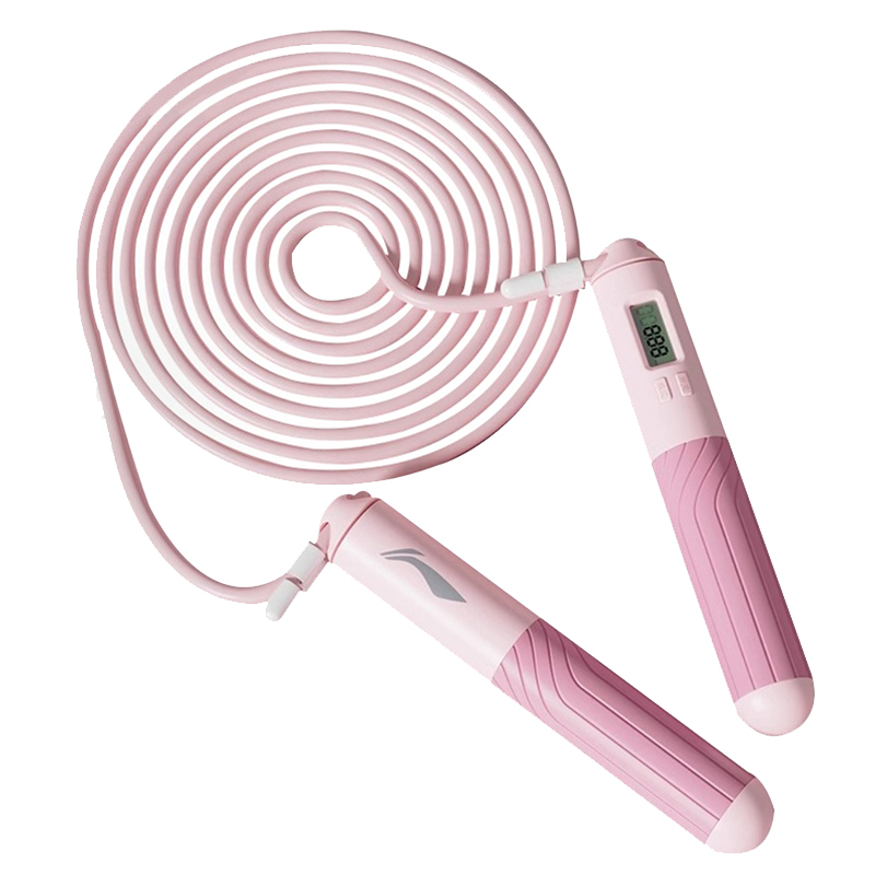 

Скакалка ABS пластик PVC+стальной трос унисекс 2,8 м LINING, розовый