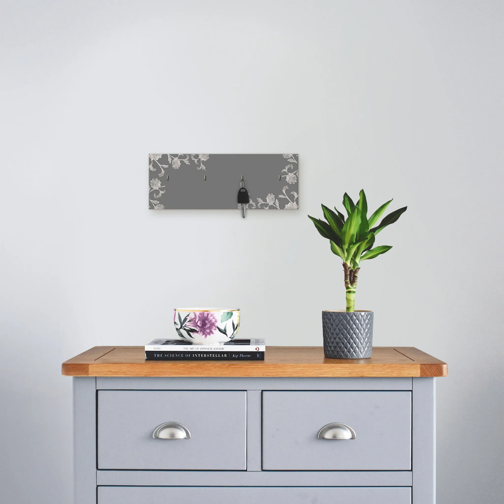 

Вешалка для крючков Artland «Decorative Grey», МДФ, серый