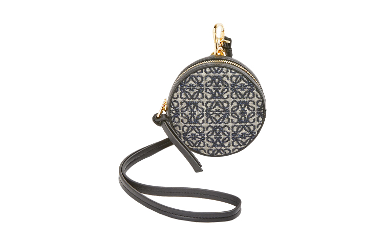 

LOEWE Кожаная поясная сумка, кошелек-держатель для монет Women's Marine Blue/Black