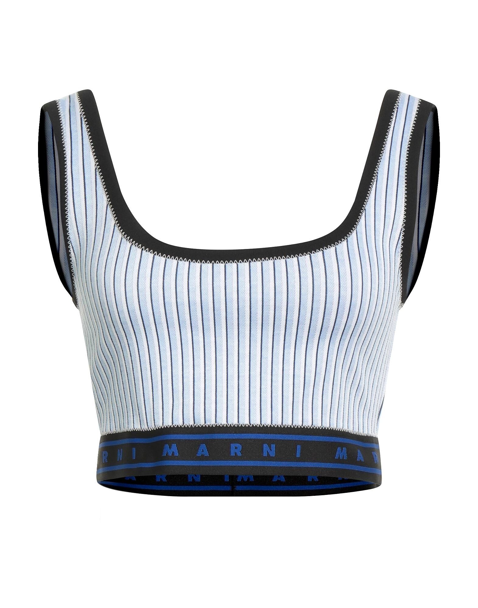 

Кроп-топ Marni, небесно-голубой