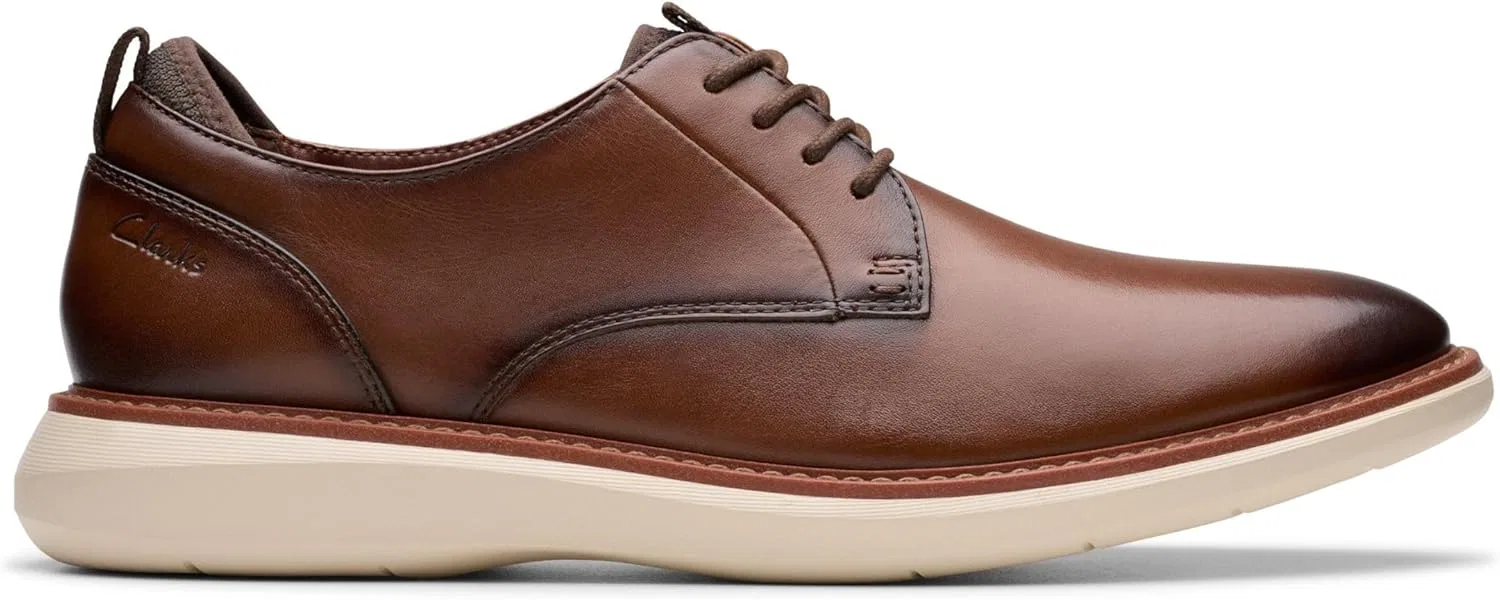 Туфли Clarks Men's Brantin Plain, Dark Tan Lea