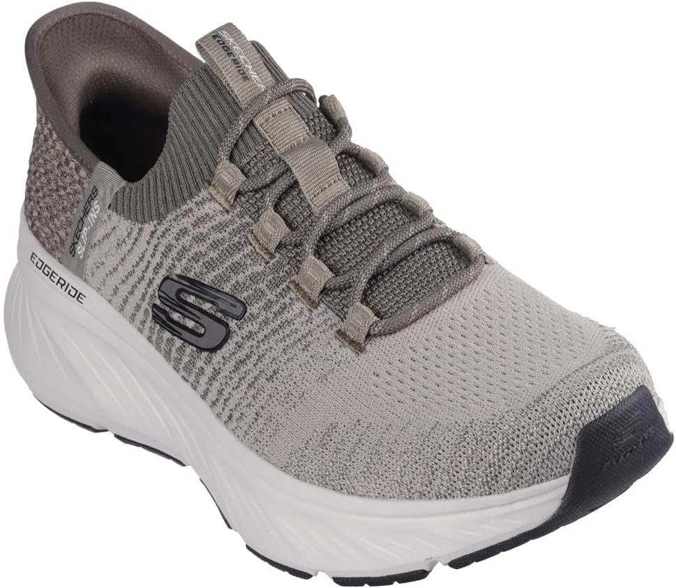 Мужские кроссовки Skechers Edgeride Raygo Hands Free без шнурков, Taupe