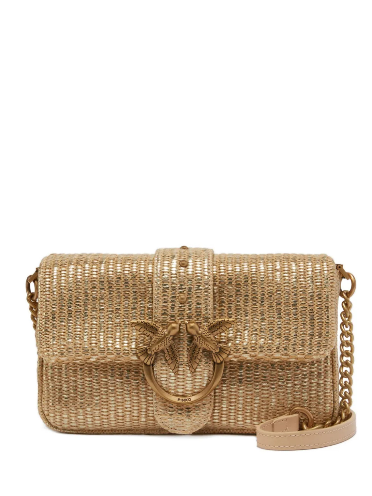 

PINKO сумка через плечо Love One, золотой