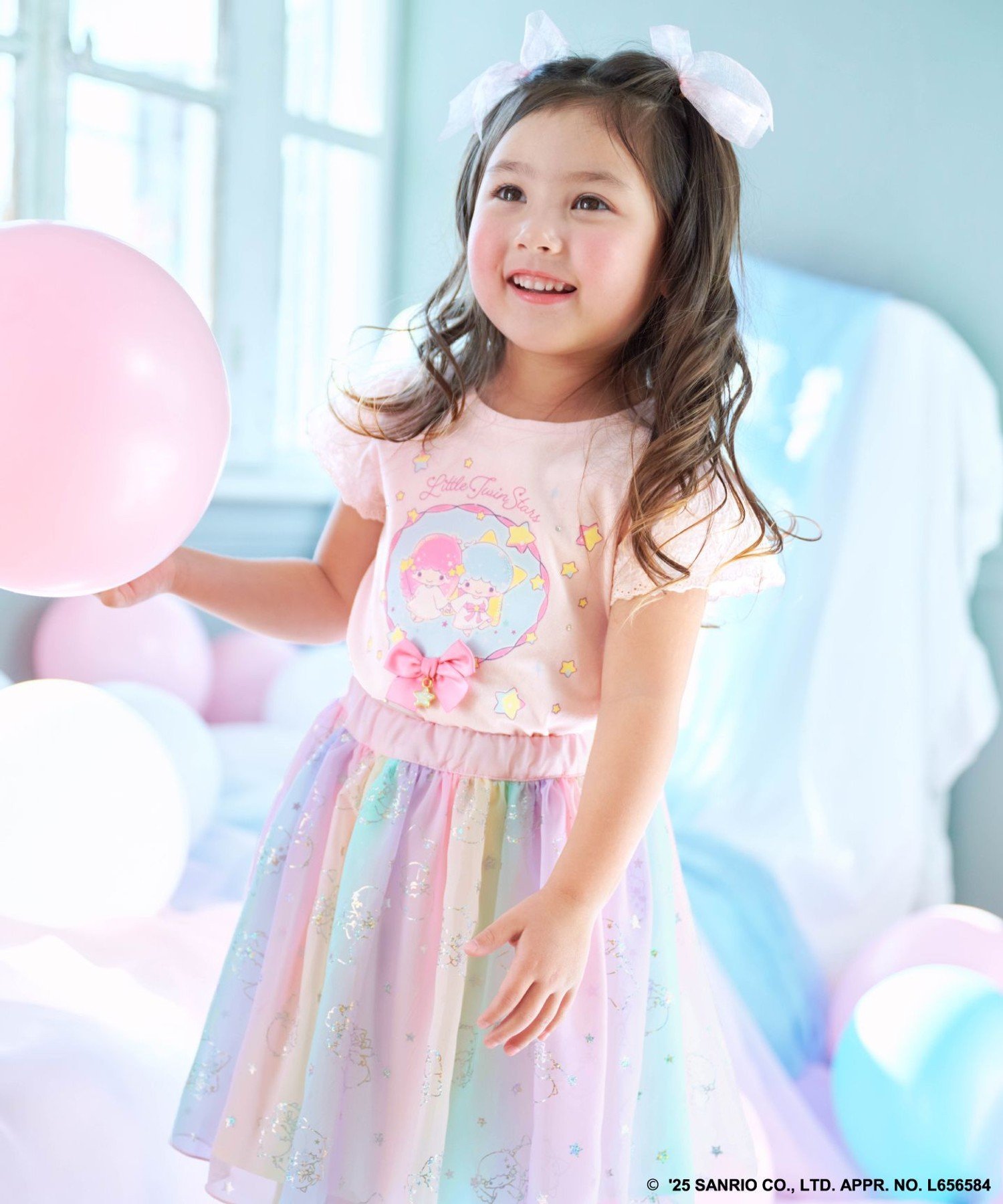 Кики и Лала с кружевными рукавами ANY KIDS, Pink [012] — фото 2