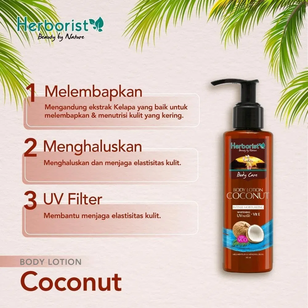 Набор лосьонов для тела Herborist Coconut 4×145 мл — фото 3