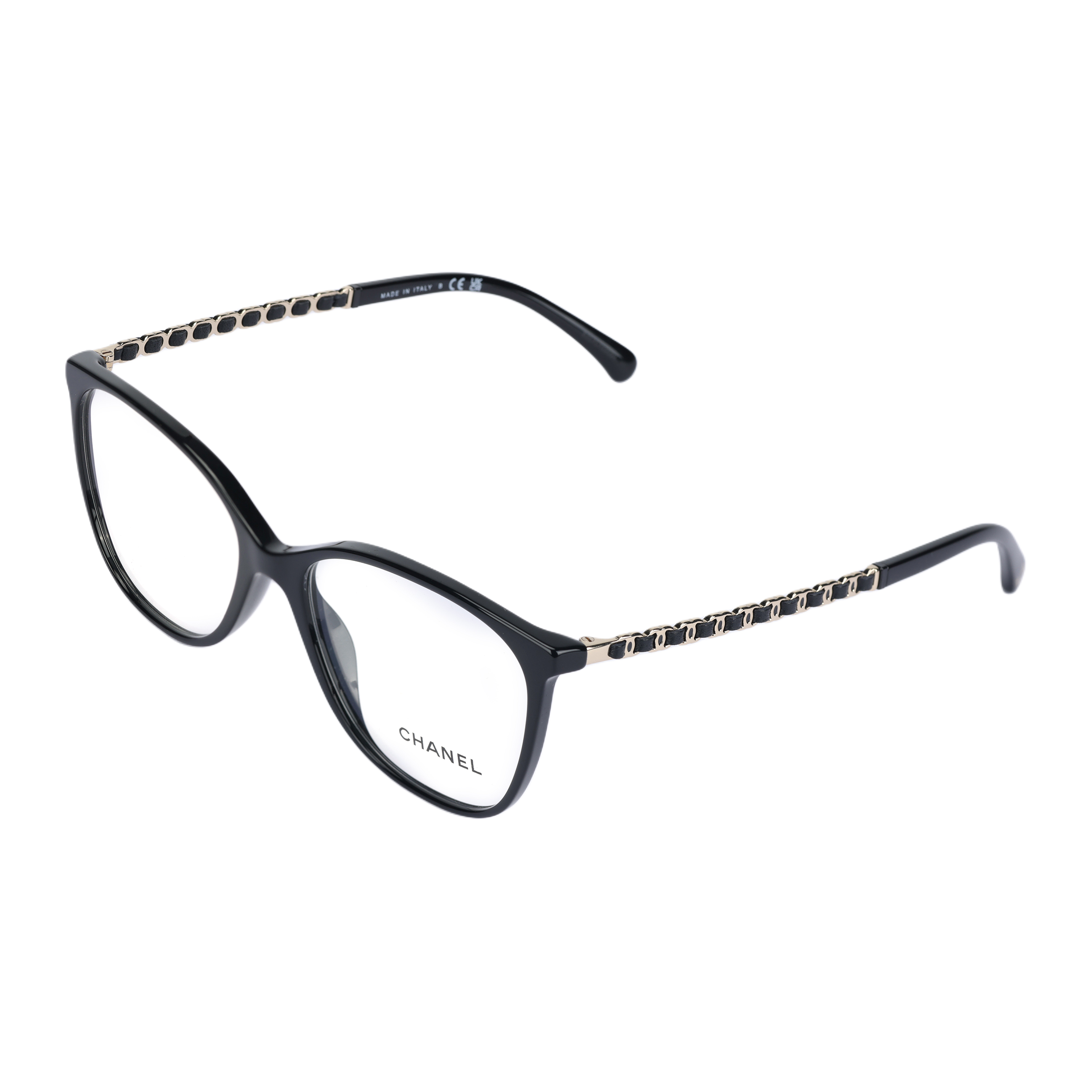 

CHANEL Ацетатные овальные оправы для очков Women's Black