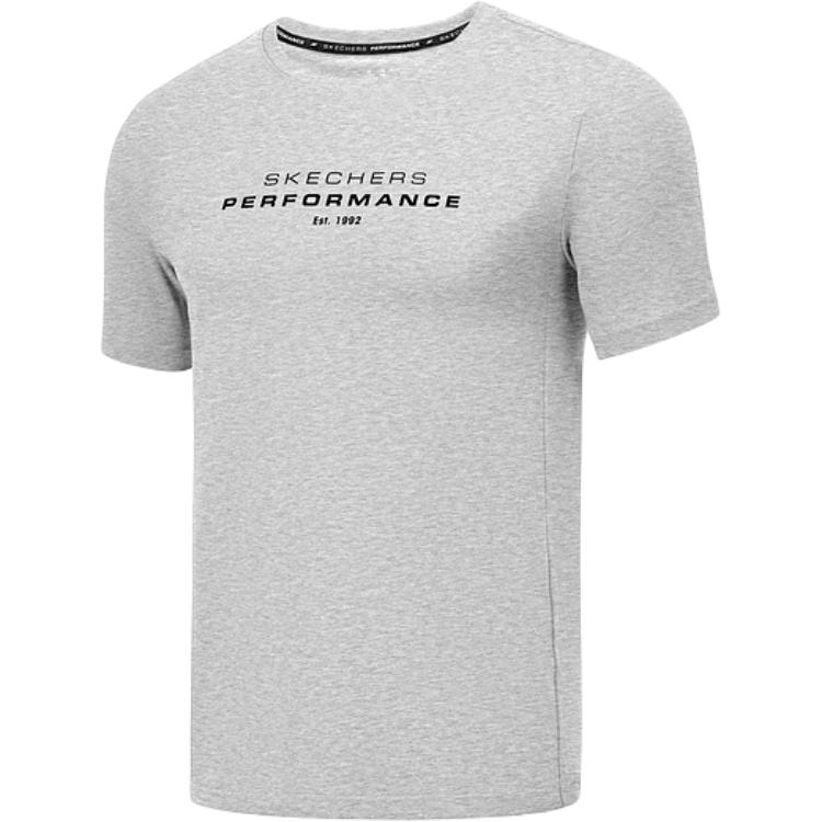 

Футболка SS25 мужская Heather Gray светлый цвет Skechers, светло-серый