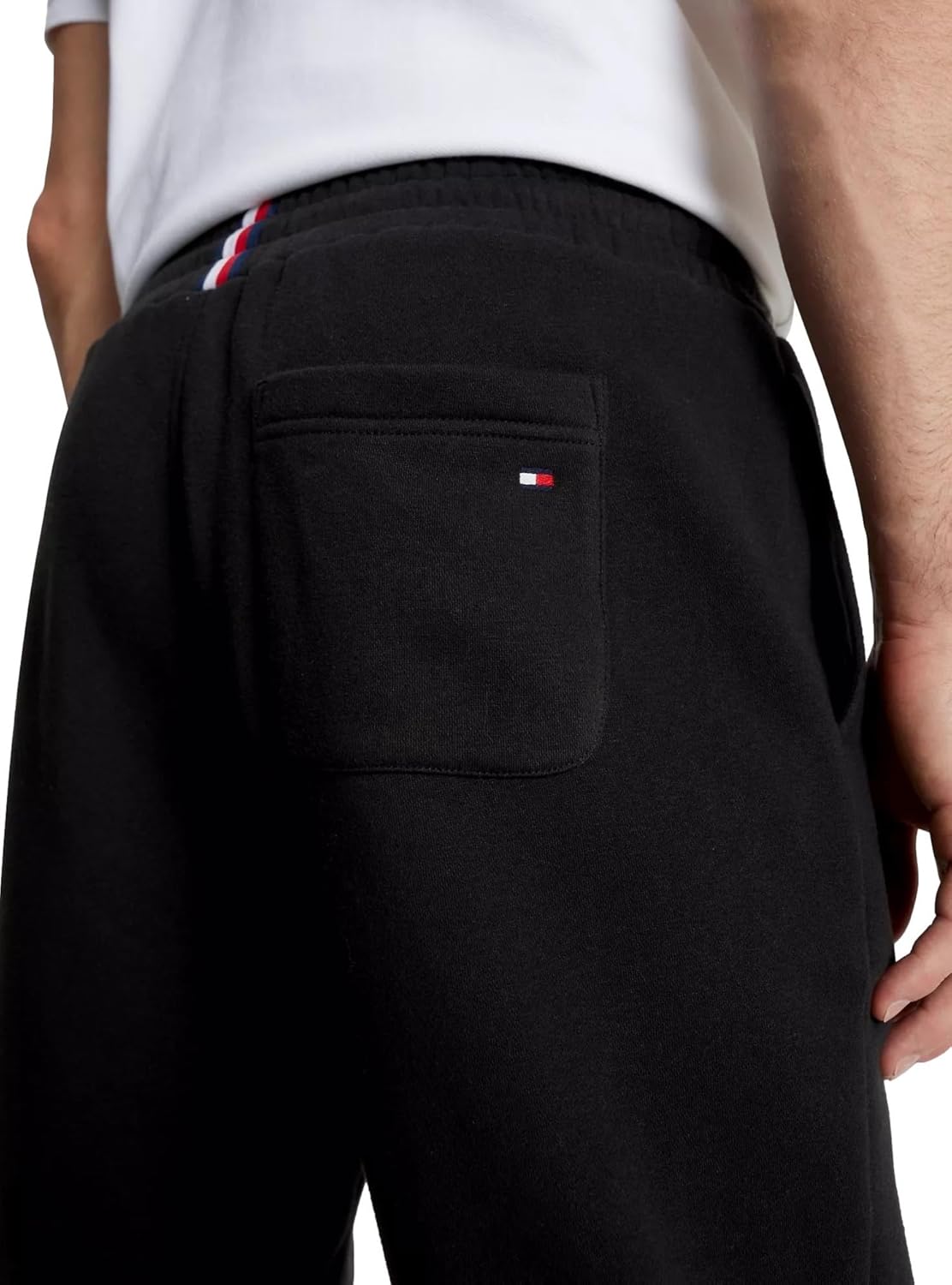 Мужские спортивные брюки с логотипом и карманами TOMMY HILFIGER, размер M, цвет P Navy, Dark Sable Black — фото 3