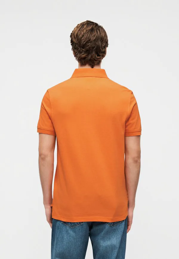 Рубашка-Поло из пике стандартного кроя 1985 года Tommy Hilfiger, Orange Tulip — фото 3