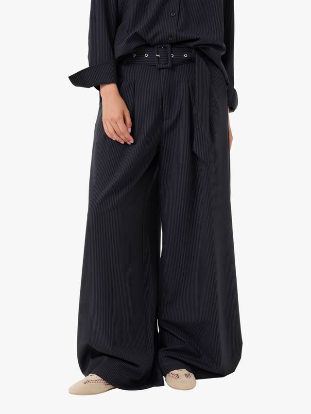 

Широкие брюки в полоску vitta MY ESSENTIAL WARDROBE, темно-синий