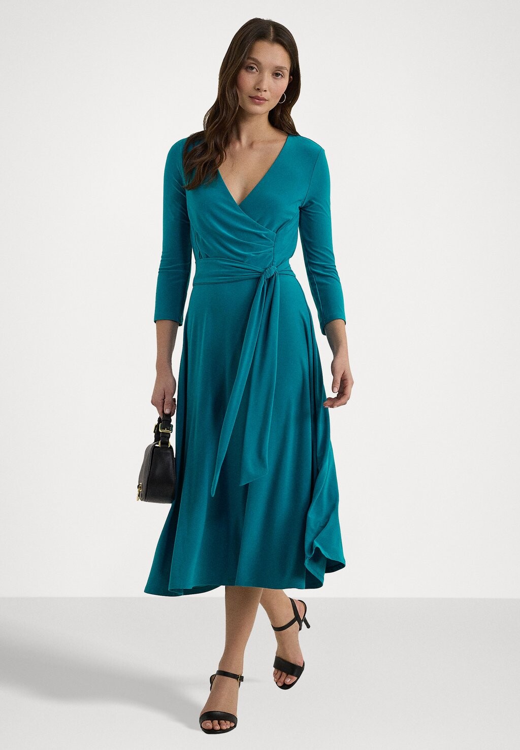 

Платье из джерси SURPLICE JERSEY DRESS Ralph Lauren, бирюзовый