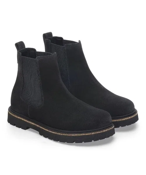 Полуботинки Highwood Slip On бренда Birkenstock на шнуровке, чёрные — фото 4