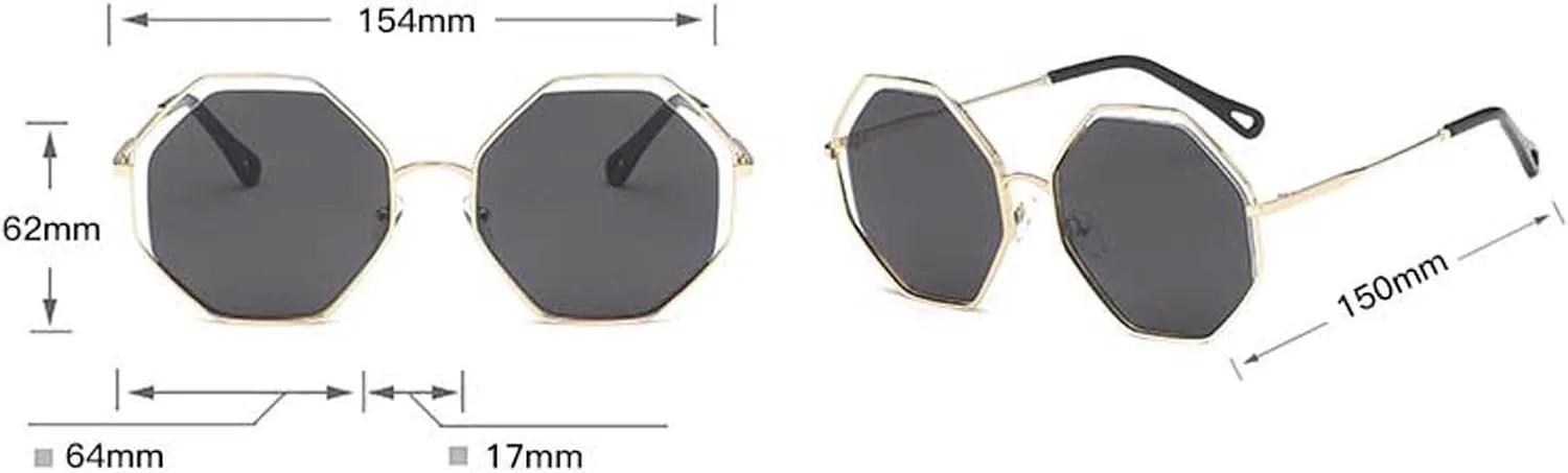 

Солнцезащитные очки в стиле ретро с многоугольной оправой, модель 2026 года, для мужчин и женщин, праздничные солнцезащитные очки (цвет: D, размер: средний) MTZJH, E