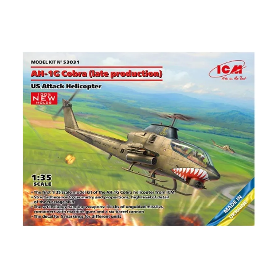 

AH-1G Cobra (позднее производство), Military Models 1/35 Scale (ICM)