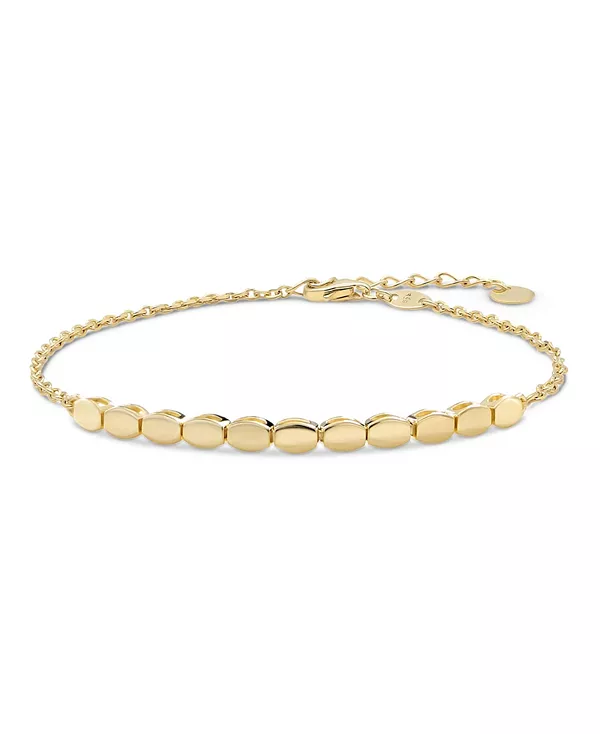 

Браслет-Цепочка с шестиугольными звеньями из 14-каратного золота, длина 6,5–7,5 дюймов, вес около 3,1 грамма Devata, gold