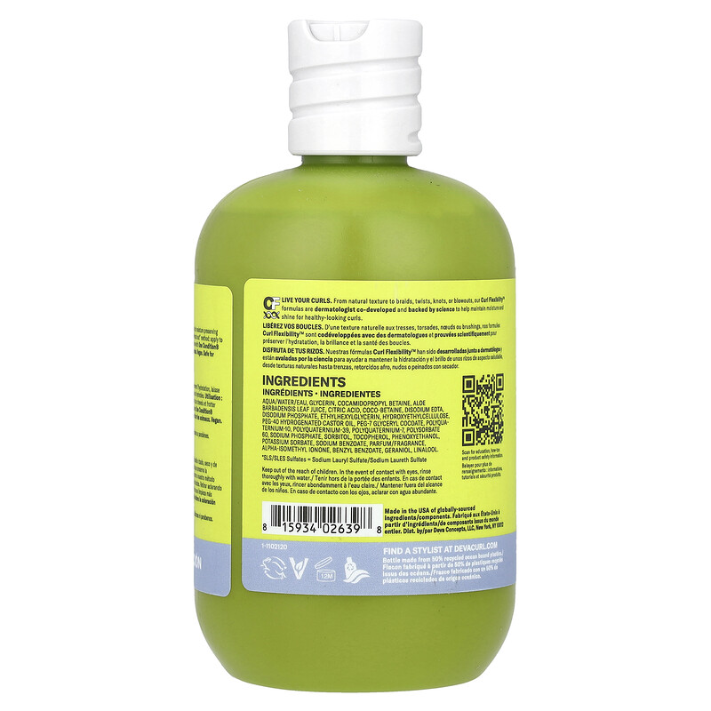 DevaCurl, Low-Poo Original, очищающее средство с мягкой пеной, для сухих, средних и жестких локонов, 355 мл (12 жидк. Унций) — фото 2