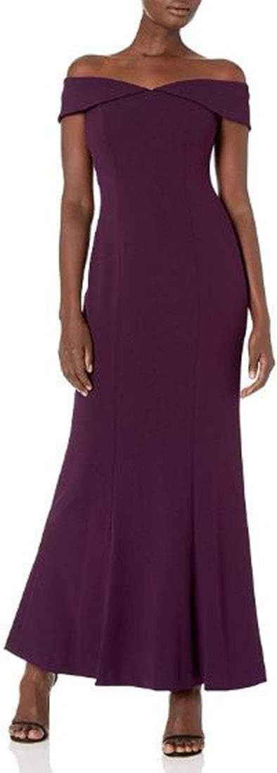 

Женское длинное вечернее платье с оборками от Calvin Klein, Purple