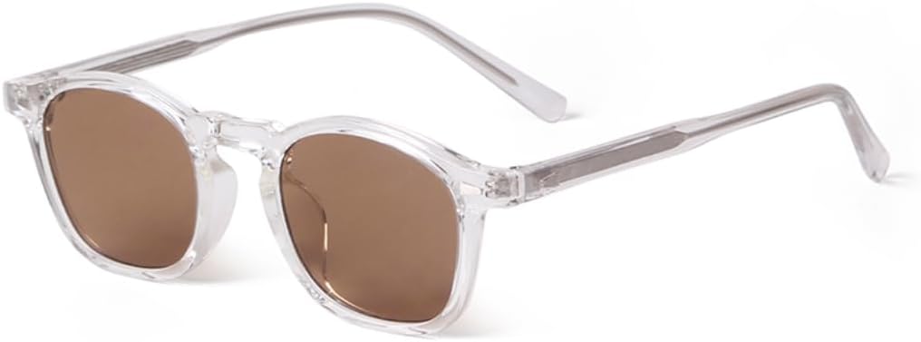 

Солнцезащитные очки с защитой от УФ-излучения UV400 | Прозрачная серая оправа Rivets | Линзы конфетных цветов для занятий спортом на открытом воздухе и вождения DSVIGF, 03