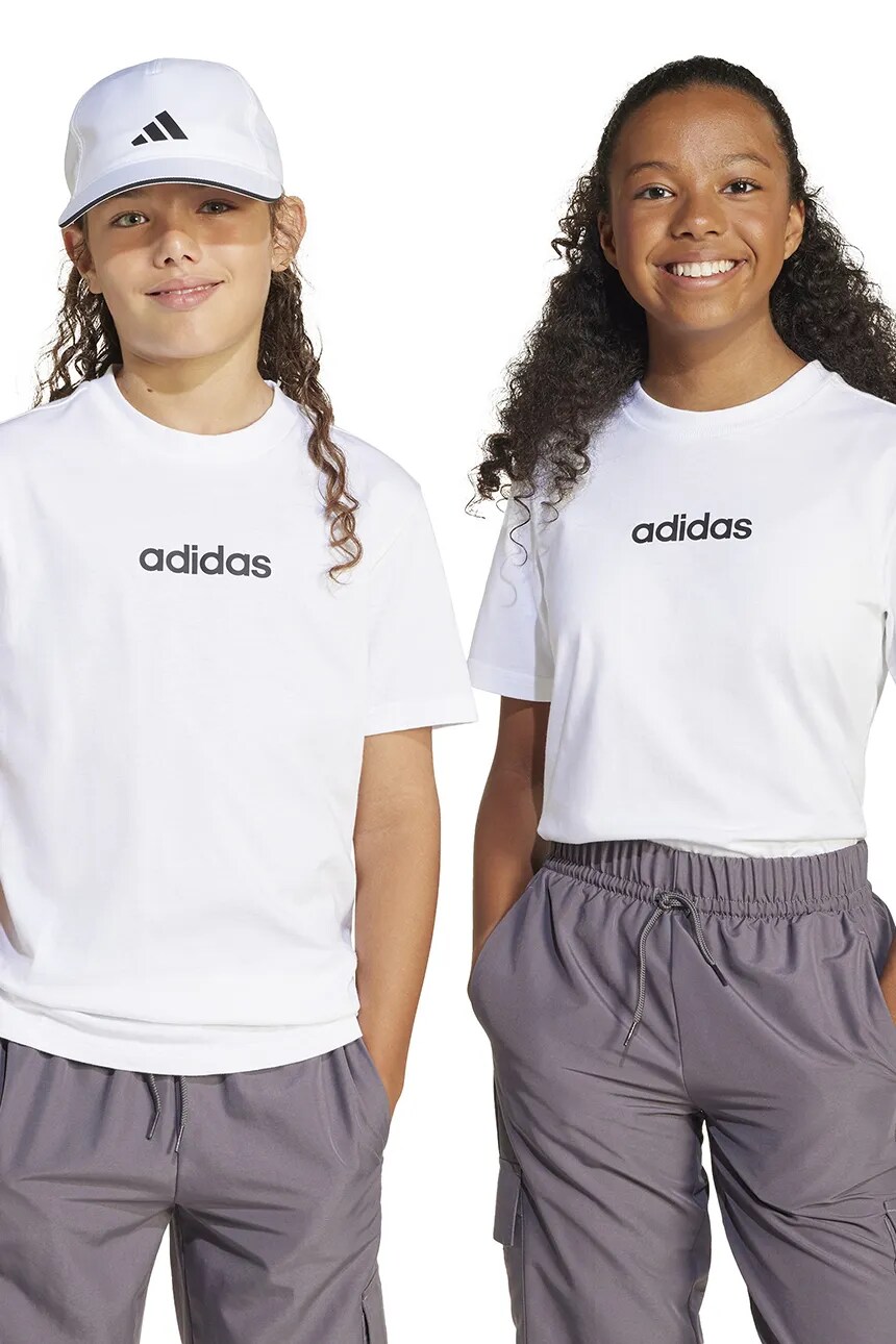 

Футболка детская хлопковая Adidas, белый