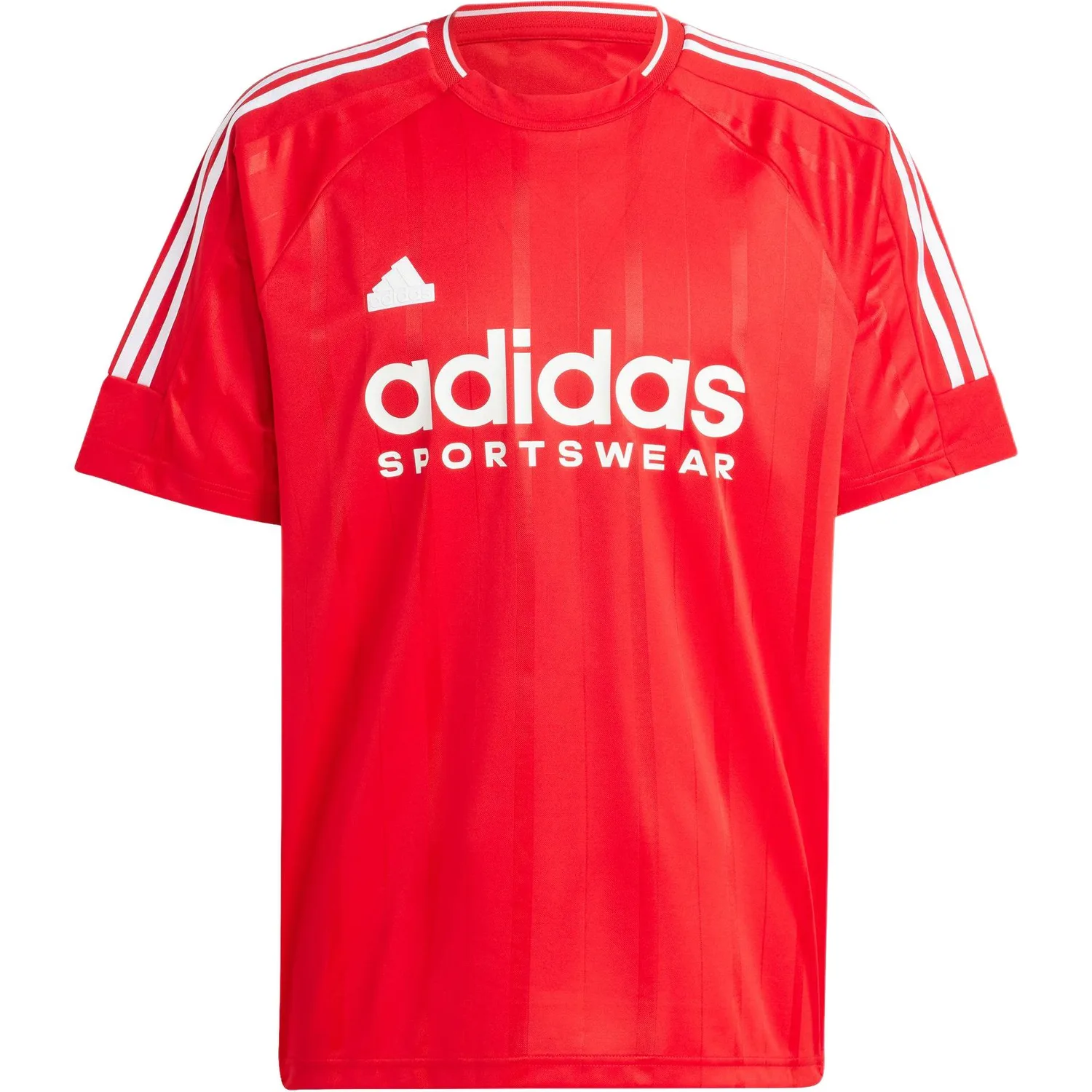 Adidas Футболка Sportlife мужская светло-алого цвета с белым