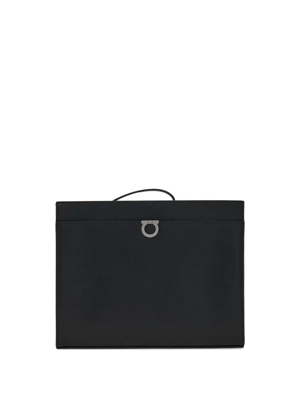 

Клатч с декором Gancini Ferragamo, черный