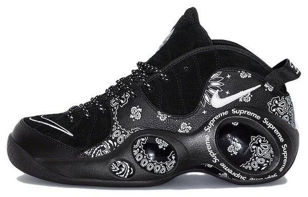 Кроссовки x supreme air zoom flight 95 sp Nike, черный — фото 2