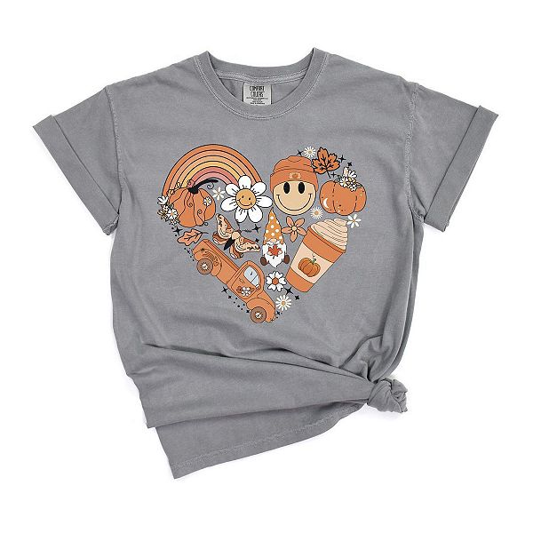 

Футболка Fall Collage Heart, окрашенная в готовом виде Simply Sage Market, Зеленый, Футболка Fall Collage Heart, окрашенная в готовом виде Simply Sage Market